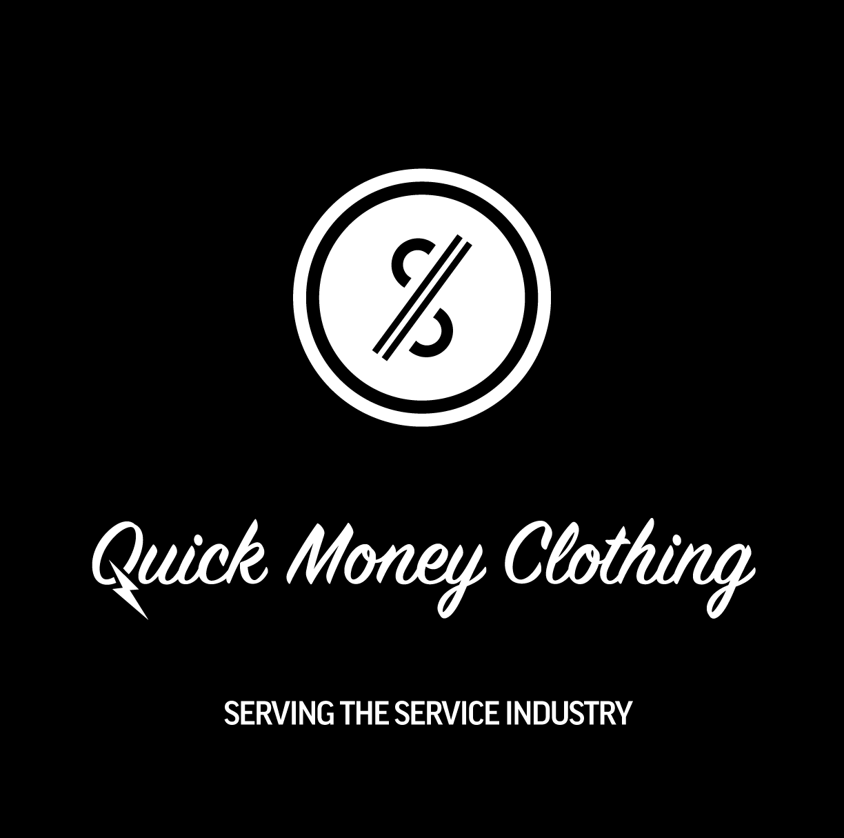 Quick Money Clothing Logo and Tagline